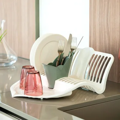Image de Égouttoir à vaisselle - L 35 cm x l 44 cm x H 15,5 cm - Vert