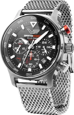 Vostok Europe VR42-592A761-B Herrenuhr Solar Expedition South Pole Chrono Mesh-Band 1
