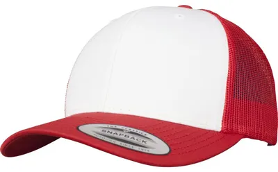 Immagine prodotto di Yupoong - Cappellino trucker "The Classic Retro" FK1874 (taglia unica) (bianco/rosso)
