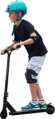 Produktbild von Pro Stunt Scooter für Kinder & Erwachsene, Freestyle Tretroller, 100mm Kunstleder-Räder, Aluminium Schwarz, für Tricks