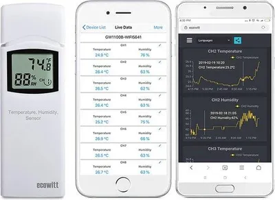 Immagine prodotto di Termometro e igrometro wireless per interni ed esterni
