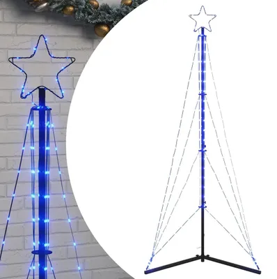Produktbild von vidaXL LED Weihnachtsbaum 363 LEDs Blau 182 cm