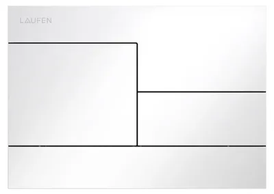 Produktbild von Laufen LIS INEO Drückpl. Skyline 90011.8 Dual Flush, Kunstst. 208x148 weiß, 1 Stk.