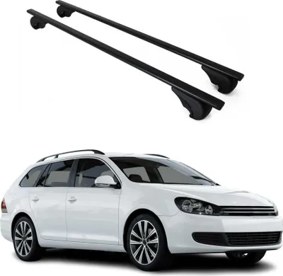 Produktbild von Dachträger Grundtäger für VW Jetta 2008-2025 75kg Metall Schwarz 2 tlg