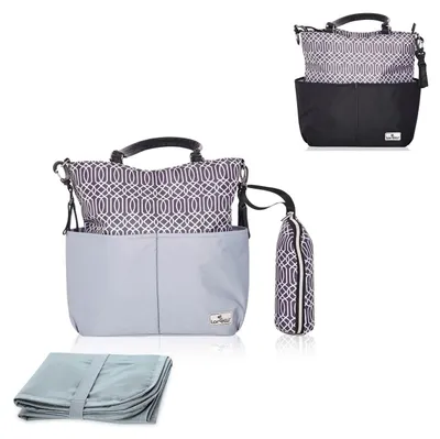 Produktbild von Lorelli Wickeltasche Laura, 2 Außentaschen, Reißverschluss, Wickelunterlage