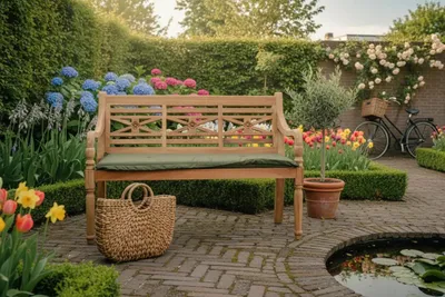 Produktbild von Teak-Bahnhofsbank 100 cm – RecyceltesTeakholz – Authentisch & kompakt