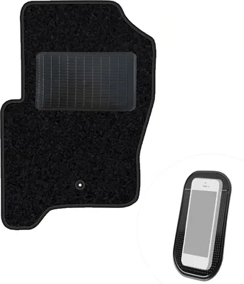 Produktbild von moto-MOLTICO Fahrer Fußmatte Auto Velours Fahrerseite Autoteppiche Schwarz Fahrermatte 1-teilig passend für Land Rover Discovery III 2004-2009