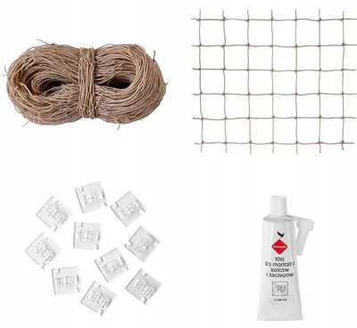 Produktbild von Ecopic Katzenschutznetz Balkon 5m x 3m Beiges kleines Netz