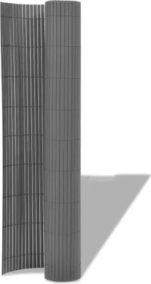 Immagine prodotto di Recinzione da Giardino a Doppio Lato in PVC 150x500 cm Grigia