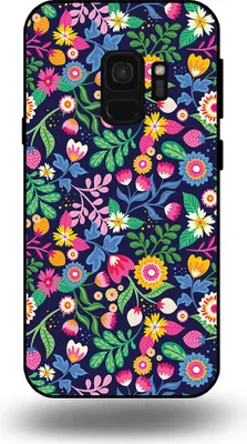 Produktbild von Smartphonica Telefon Fall geeignet für Samsung Galaxy S9 mit Blumendruck - TPU zurück Abdeckung Fall Blumendesign