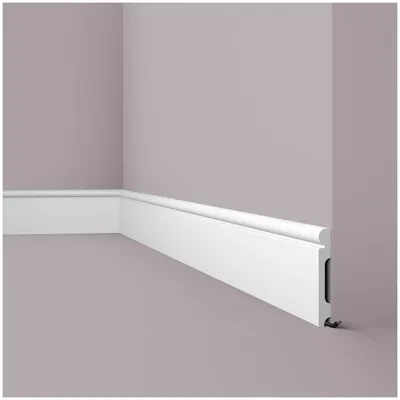Produktbild von NMC Sockelleiste FL4 WALLSTYL 20 x 150 x 2000 mm Polystyrol Fußleiste Weiß