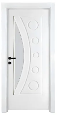 Image de Porte blanche chic en bois Portes de sécurité design Portes d'entrée Porte d'hôtel