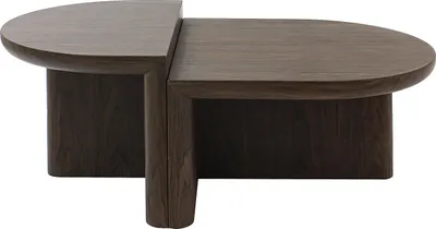 Produktbild von Couchtisch mit Walnussfurnier – dunkel natur – VARAJA