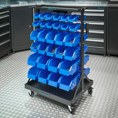 Produktbild von Mobiles Aufbewahrungssystem mit 60 Lagerboxen