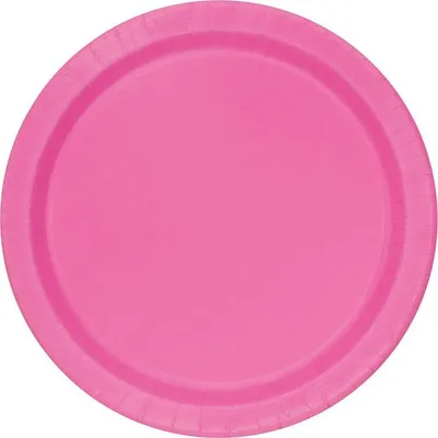 Produktbild von Unique Party 31394, Teller, Rund, Papier, Pink, Einfarbig, 8 Stück(e)