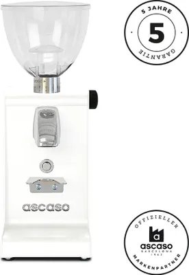 Produktbild von Ascaso Espressomühle iSteel i1 weiß matt