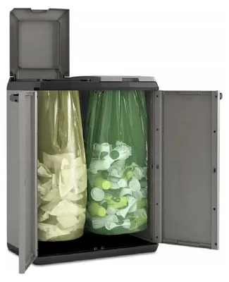 Obrázek produktu pro Keter Split Basic, 220 l, Obdélníkový, Plast, Šedá, Manuální, 680 mm