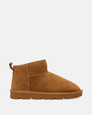 Produktbild von VENEZIA Damen Stiefeletten Ankle Boots Winterstiefel - Damen-Wildleder-Schneestiefel braun aus Echtleder Velours Braun Größe 39