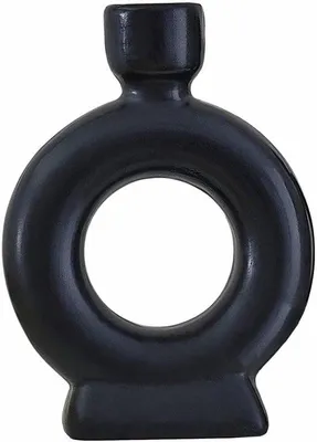 Immagine prodotto di 2 portacandele in Vetroceramica nera 14,7 cm