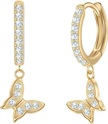 Produktbild von Glanzstücke München Creolen Schmetterling Sterling Silber Zirkonia 50084385