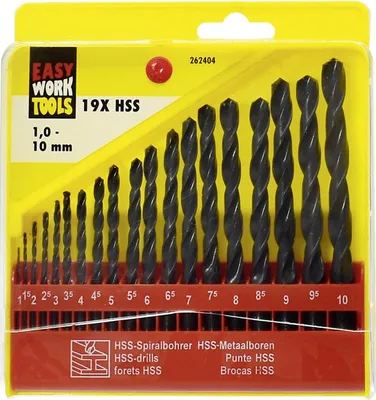 Obrázek produktu pro Sada vrtáků do kovu HSS 1 - 10 mm