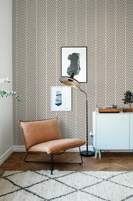 Produktbild von Coloray Fototapete 312x219 cm Latextapete Magicstick - Latte dringbone geometrisch