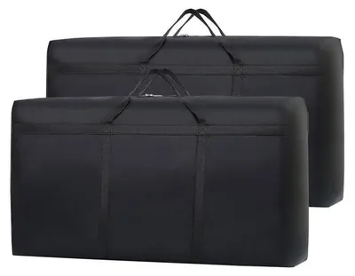 Aufbewahrungstasche 90L, 2er-Pack, schwarz, 80×45×25 cm, wasserdicht