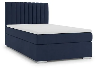 Produktbild von s dunkelblaues Boxspringbett 100 x 200 Bett mit Stauraum und Matratze