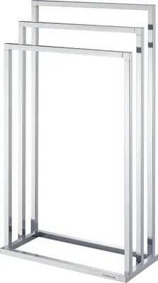 Freistehender Handtuchständer, Chrom, 210x450x840 mm