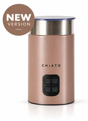 Zdjęcie produktu dla CHiATO milkPLAY V2 – Automatyczny elektryczny spieniacz do mleka – kolor brązowy