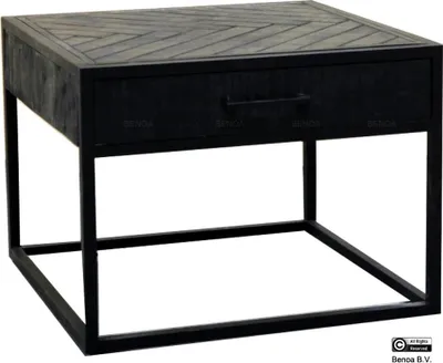 Produktbild von Benoa Jax 1 Schublade Couchtisch Schwarz 60 cm