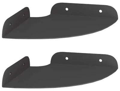 Obrázok produktu pre Závesná polica s poličkou 2 pcs Čierny 15 x 15 x 2 cm