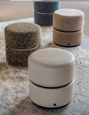 Produktbild von Hocker Fußhocker Wohnzimmer Möbel Set Polster Design Bizzotto Italienische Möbel