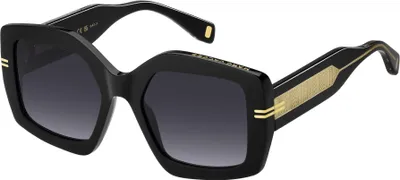 Image de Lunettes de soleil pour femmes Marc Jacobs MJ 1109/S, modèle noir avec cristaux, dimensions : 53/20/145