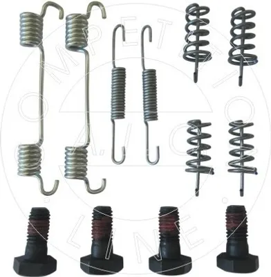 Produktbild von Zubehörsatz Feststellbremsbacken AIC hinten links hinten rechts passend für MERCEDES-BENZ A-Klasse (W169) B-Klasse (W245) 190 (W201) VIANO (W639)