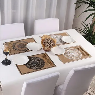 Obrázek produktu pro Tkaná jutová prostírka 35 x 45 cm