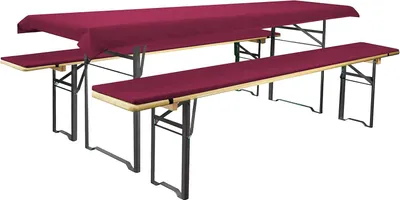 Immagine prodotto di Set di tovaglie e cuscini per tavoli e panche da birra - Per un design classico 240 x 90 cm