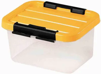 Image de Boîte de rangement 23x19x12 cm Boîte empilable avec couvercle