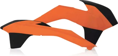 Imagen del producto de Piezas laterales del radiador en color naranja/ de Acerbis, compatibles con KTM