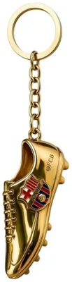 Productafbeelding van FC Barcelona sleutelhanger, gouden voetbalschoen, goud, officieel gelicenseerd product, B7084