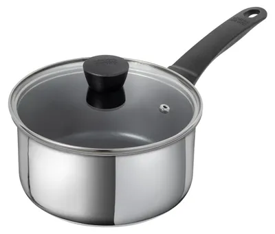 Edelstahltopf mit Deckel, 1,5 L, 16 cm, induktionsgeeignet