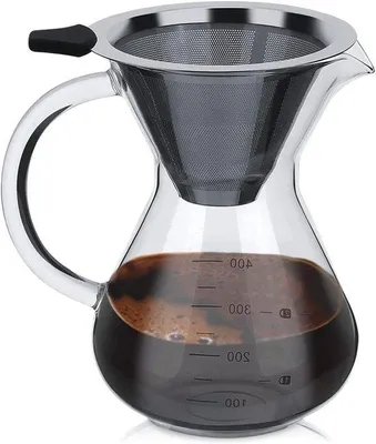 Produktbild von Manuelle Kaffeemaschine aus Borosilicatglas mit Filter
