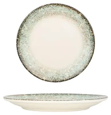 Productafbeelding van Kütahya Porselein Dessertbord - Rustgroen - Porselein - 17 cm