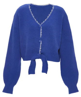 Image de Cardigan pour femmes MALUBA - Bleu, taille M/L