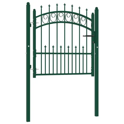 Immagine prodotto di Cancello per recinzione EMMEN con punte in acciaio 104x97 cm verde