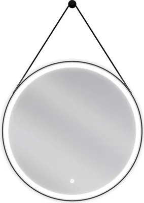 Immagine prodotto di Mexen Reni specchio da bagno retroilluminato, rotondo 70 cm, LED 6000K, antiappannamento, cornice nera - 9812-070-070-611-70