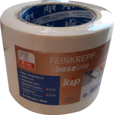 Produktbild von 5x kip Malerband 50mx18mm Kreppband Malerkrepp Abklebeband Abdeckband Klebeband
