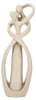 Imagen del producto de Estatua de arenisca - Escultura Amor - Figura hecha a mano - Decoración para el hogar/oficina - 21,5 cm de altura - Excelente artesanía