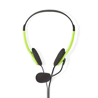 Obrázok produktu pre basicXL BXL-HEADSET1GR, Kábel, Hovor / hudba, 20 - 20000 Hz, 56 g, Slúchadlá s mikrofónom, Zelená