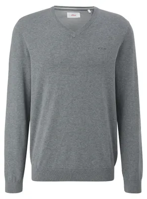 Produktbild von S.Oliver (50) Strickpullover, GREY/BLACK 92W0 92W0 M